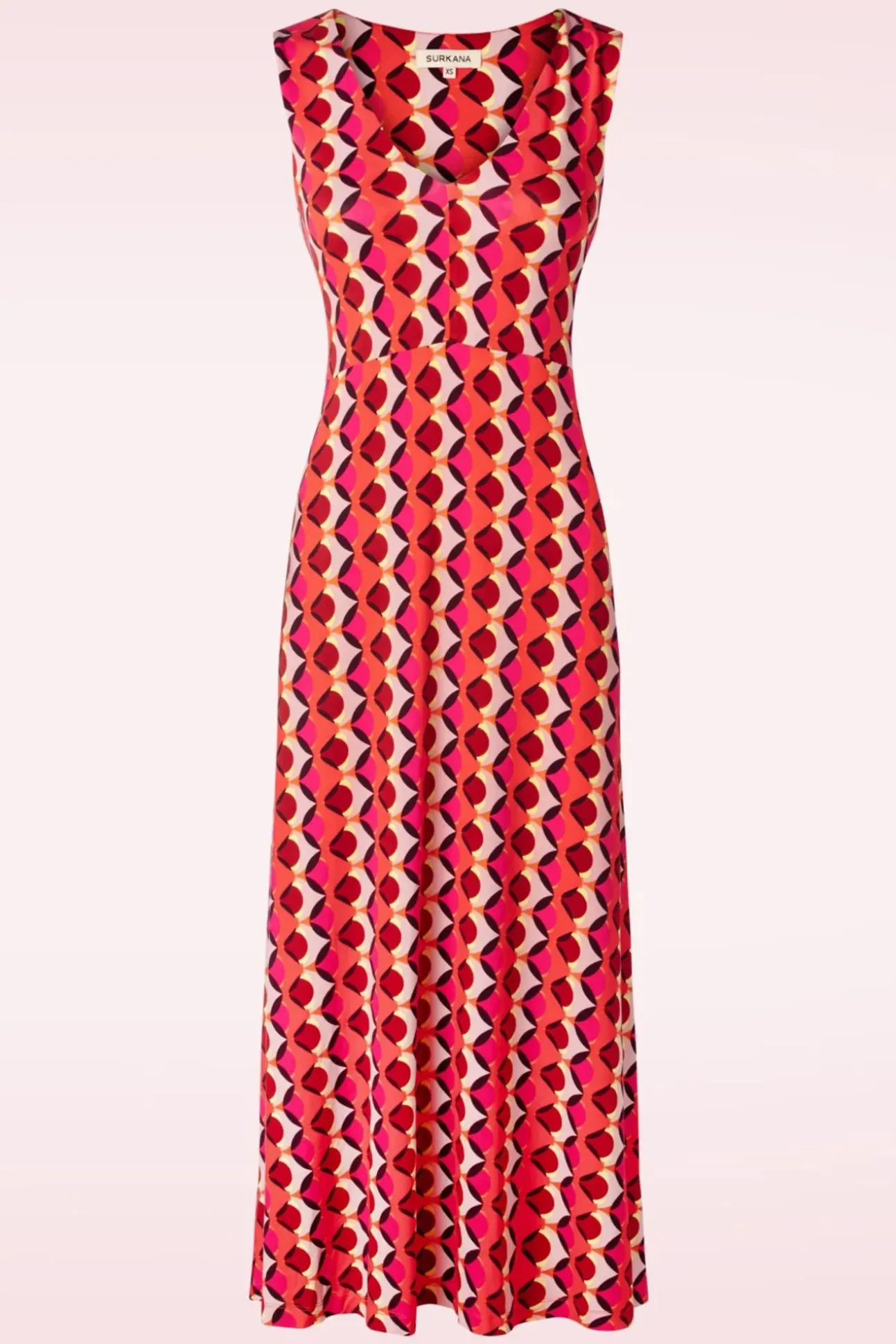 Lia Maxi Jurk In Fuchsia