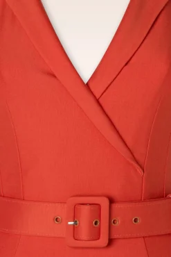 Lois Pencil Jurk In Rood