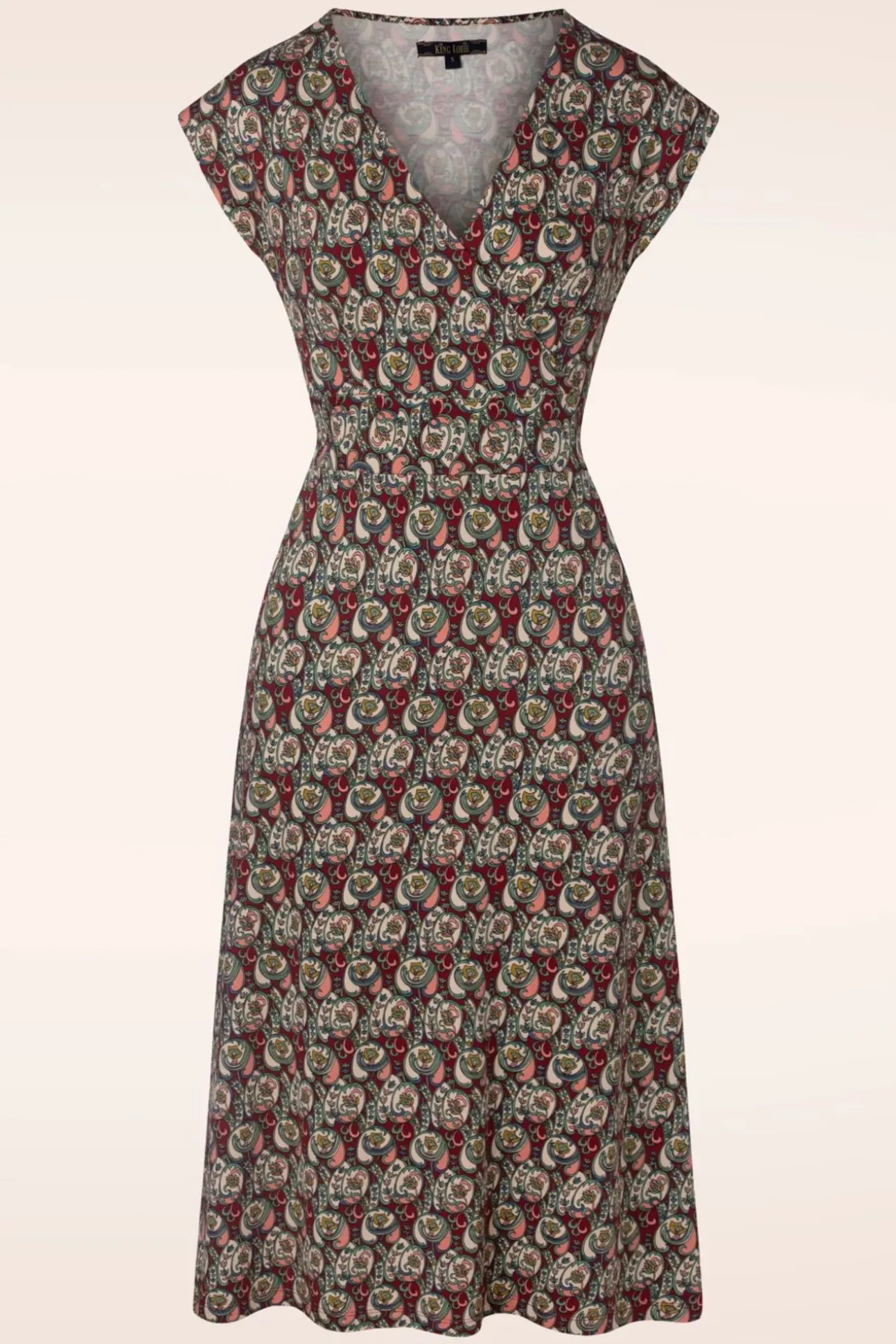 Lot Navarro Midi-Jurk In True Rood