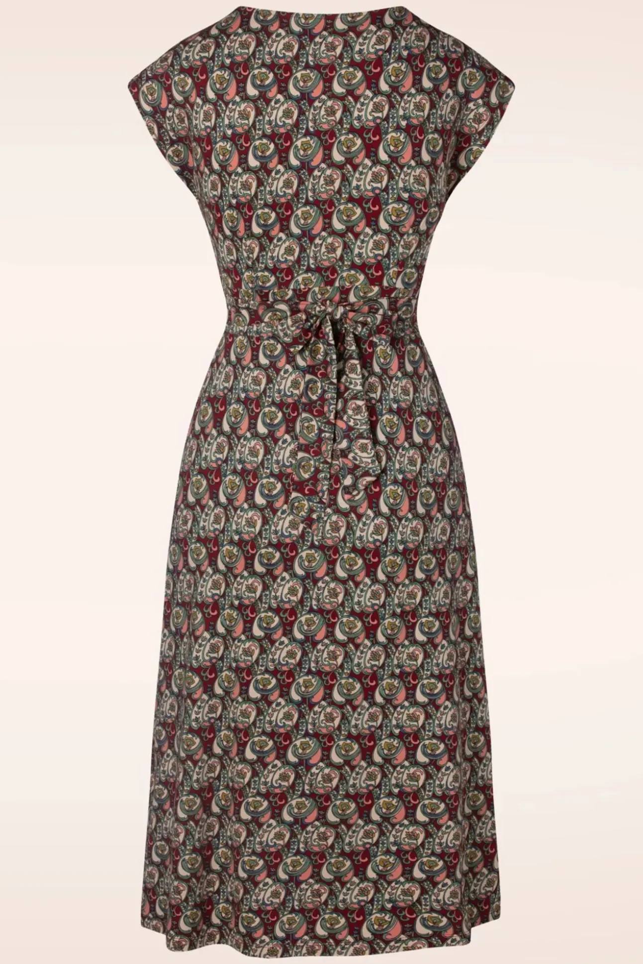 Lot Navarro Midi-Jurk In True Rood