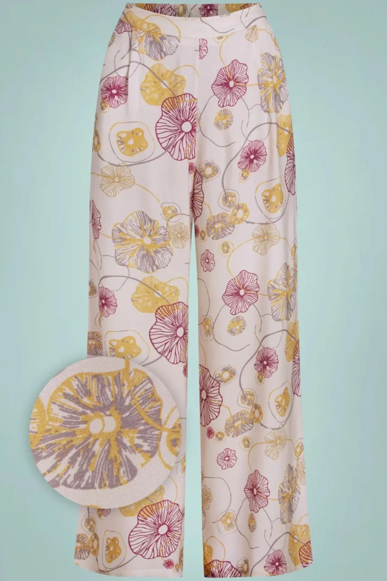 Lotus Wijde Broek In Gebroken Wit