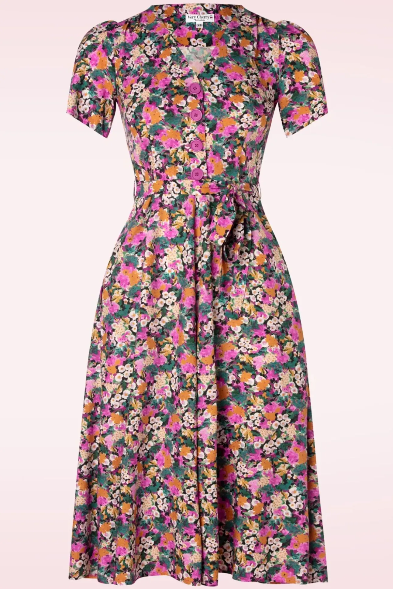Magnolia Jurk In Botanica Rose
