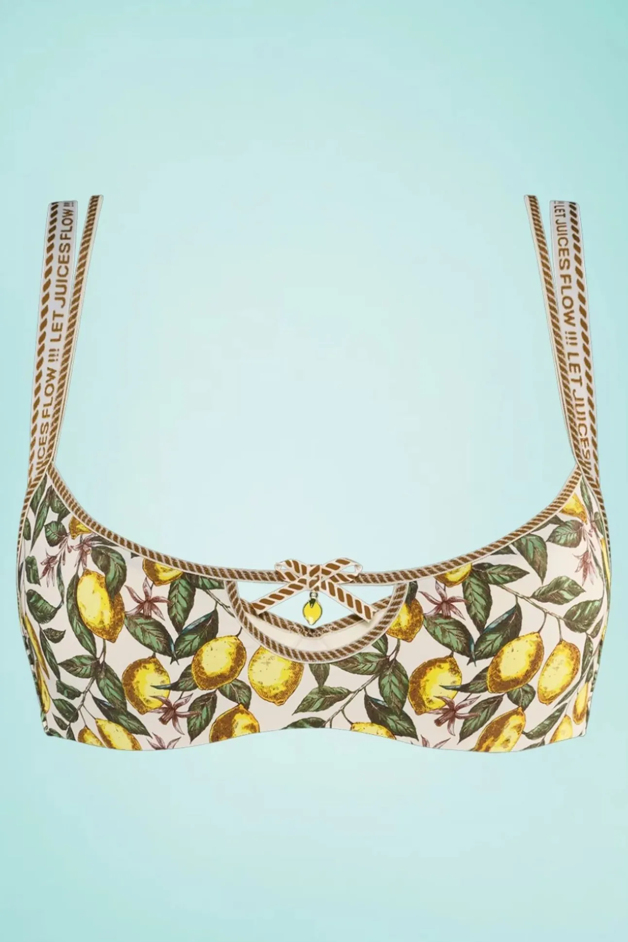 Mambo Amalfi Demi-Bh Met Citroenprint In Creme