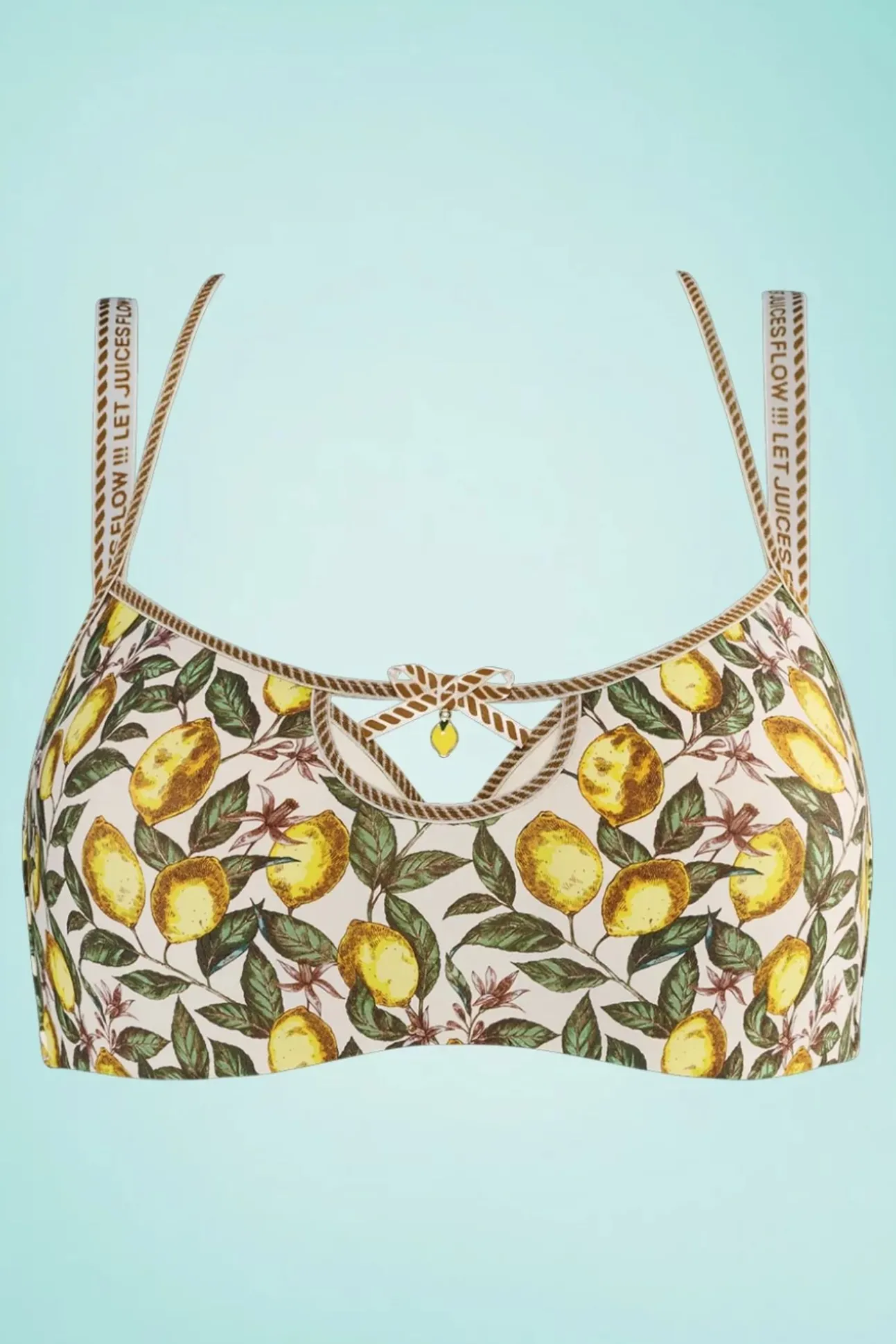 Mambo Amalfi Demi-Bh Met Citroenprint In Creme