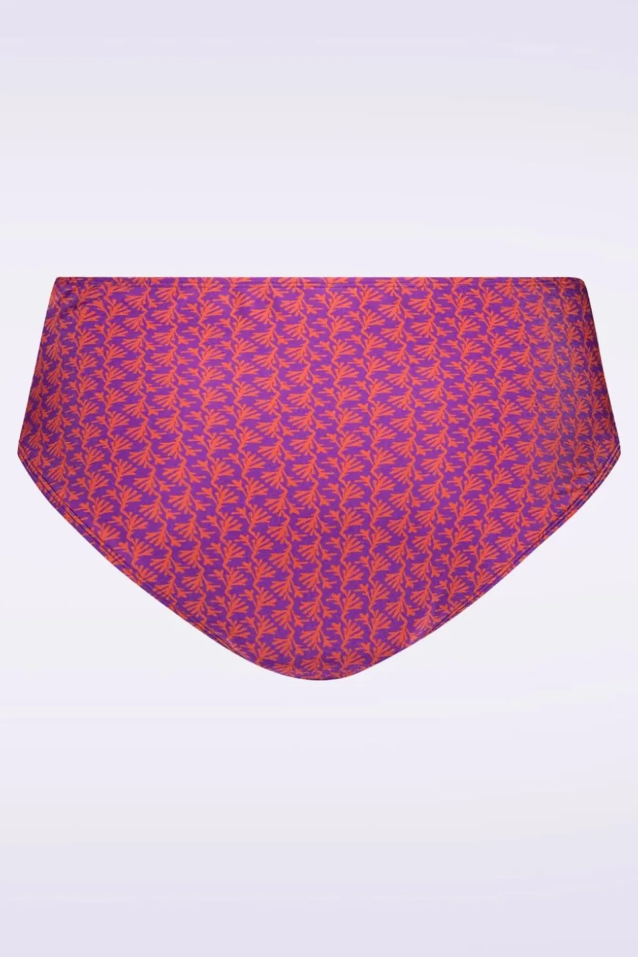 Mid Waist Coral Bikinibroekje In Paars