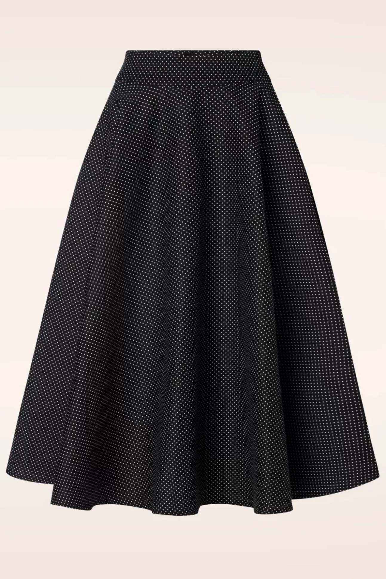 Mini Polka Queen Swing Rok In Zwart