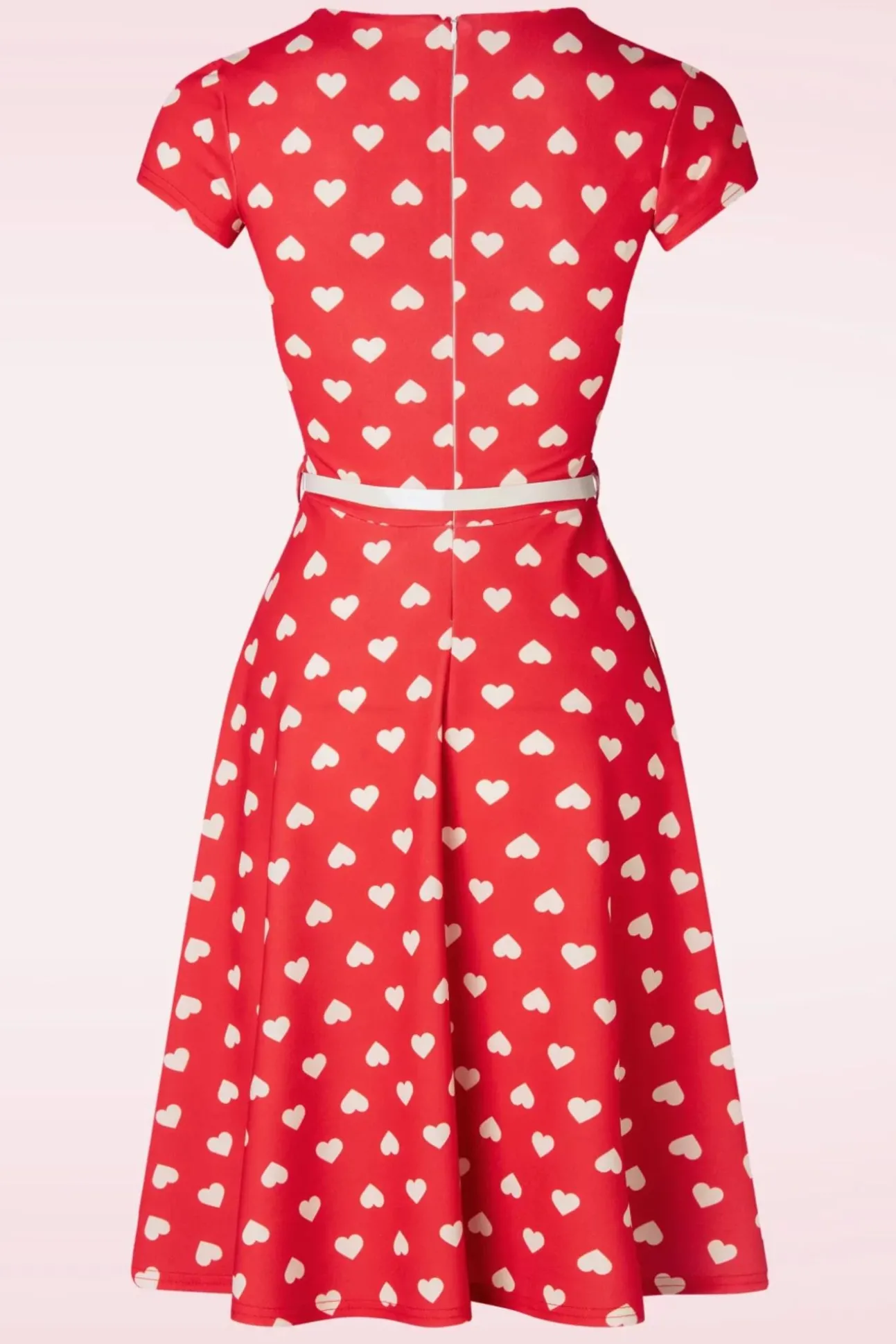 Minnie Hearts Swing Jurk In Rood