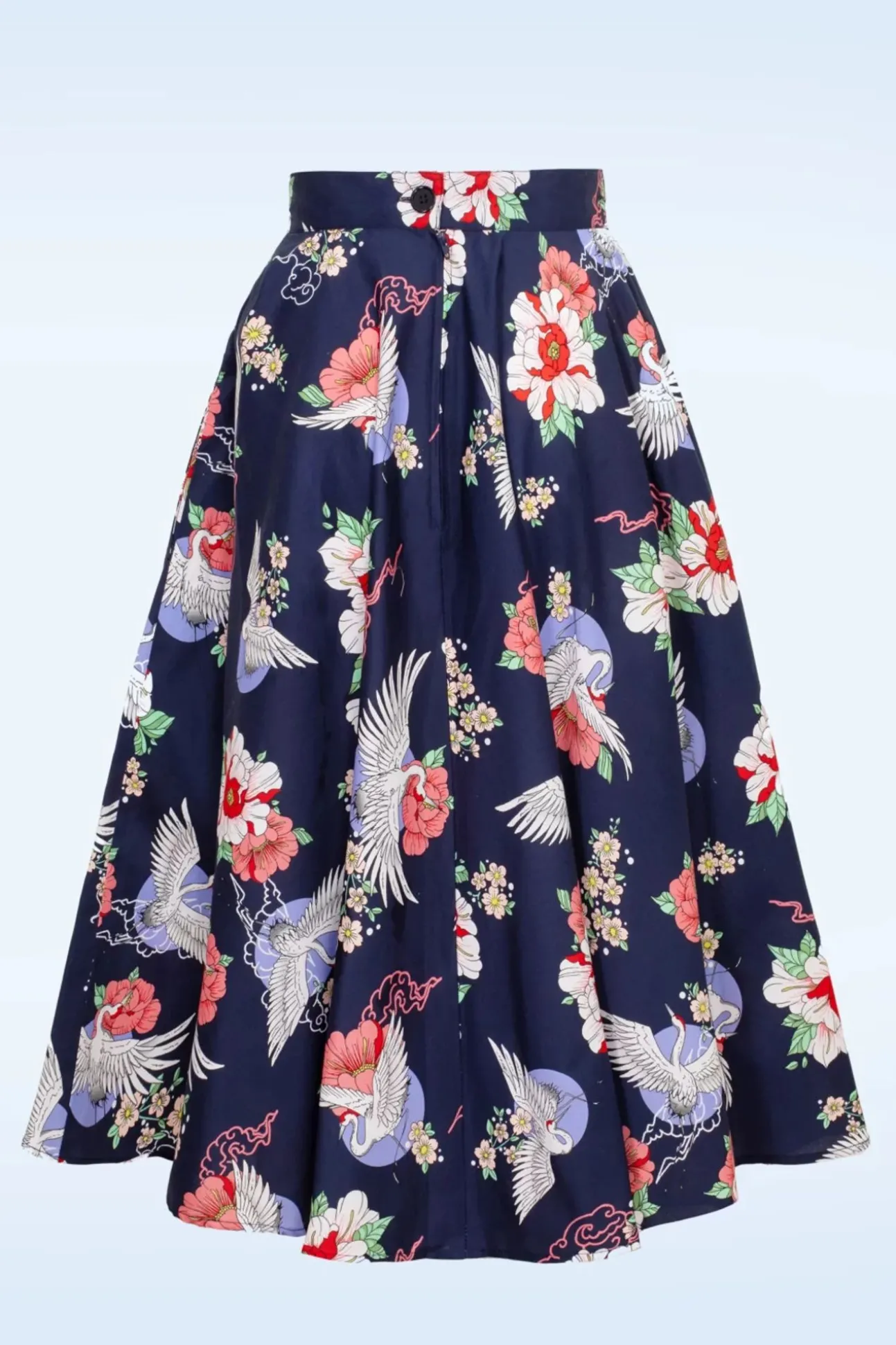 Misa Swing Rok In Marineblauw