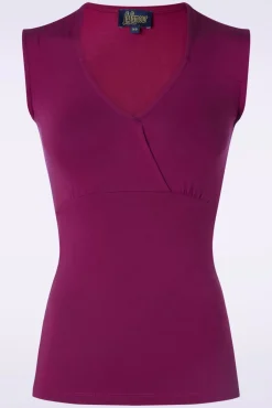Monroe Top In Druifpaars