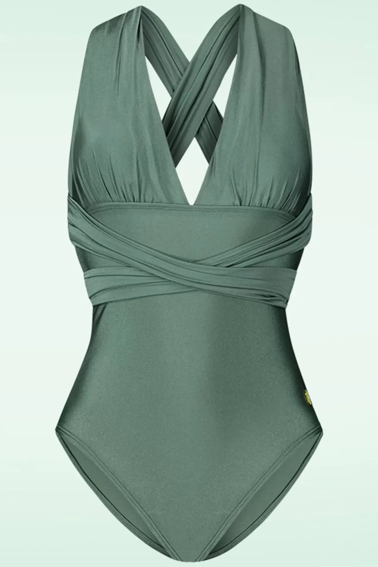 Multiway Badpak In Groene Glitter