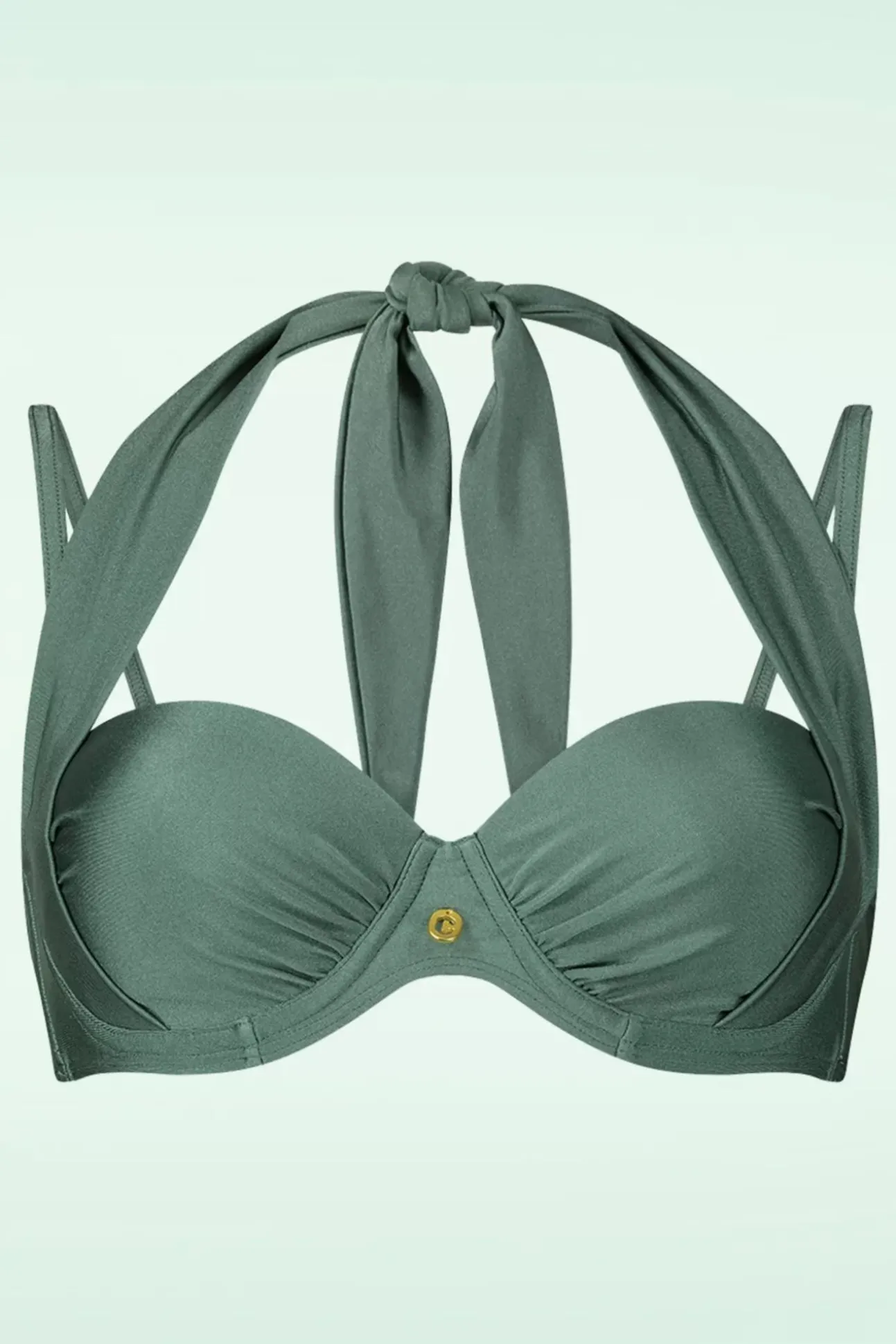 Multiway Bikinitop In Groene Glitter