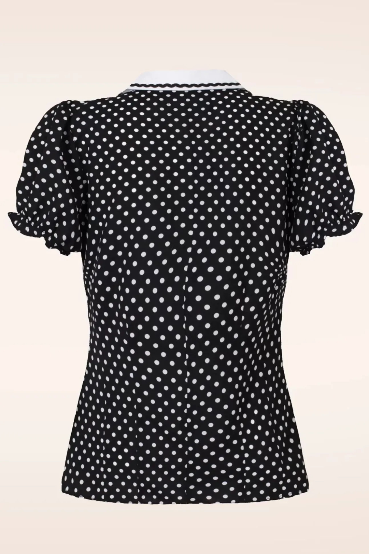 Naomi Blouse In Zwart En Wit