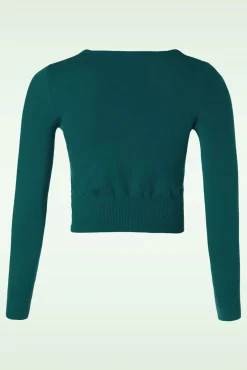 Nyla Cropped Vest In Pauw Blauw