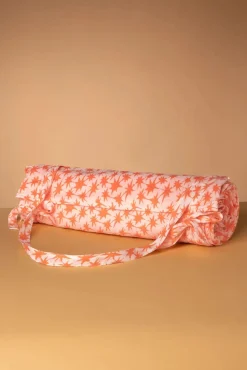 Palms Opvouwbare Strandhanddoek In Oranje