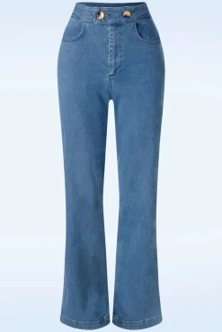 Perfect Playlist Broek In Middel Blauw