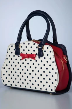 Poppy Polka Handtas In Wit