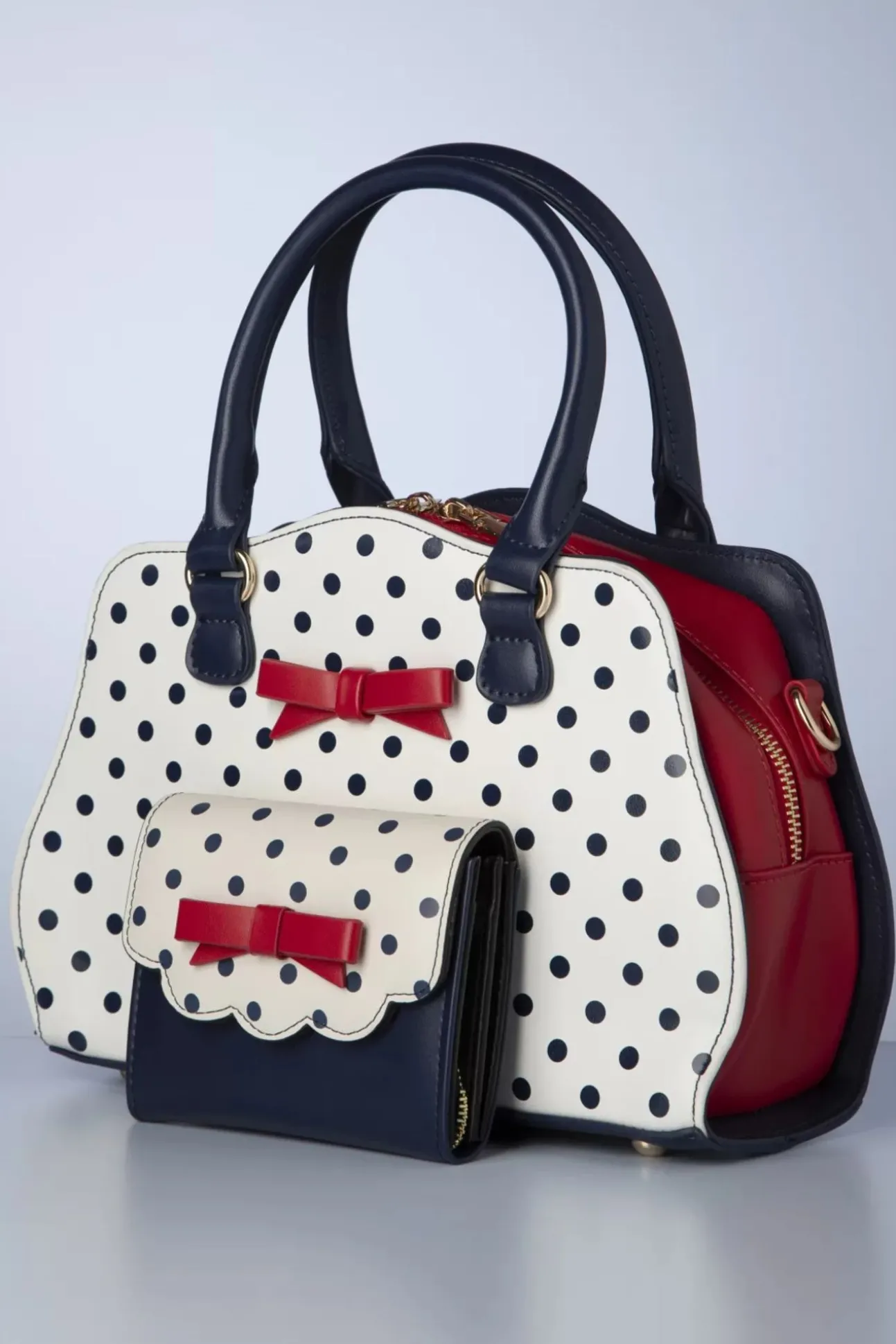 Poppy Polka Handtas In Wit