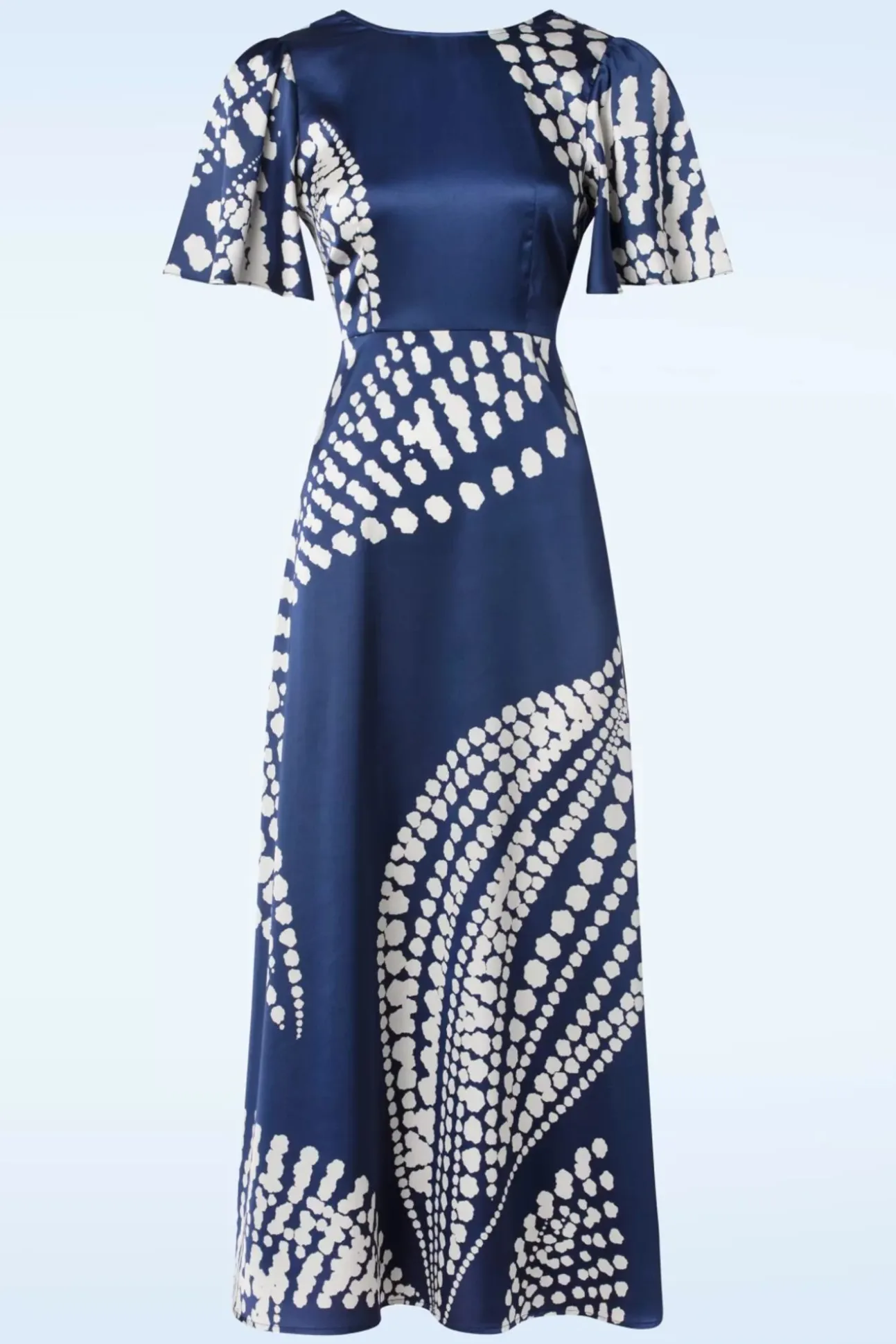 Rene Jurk In Blauw En Creme
