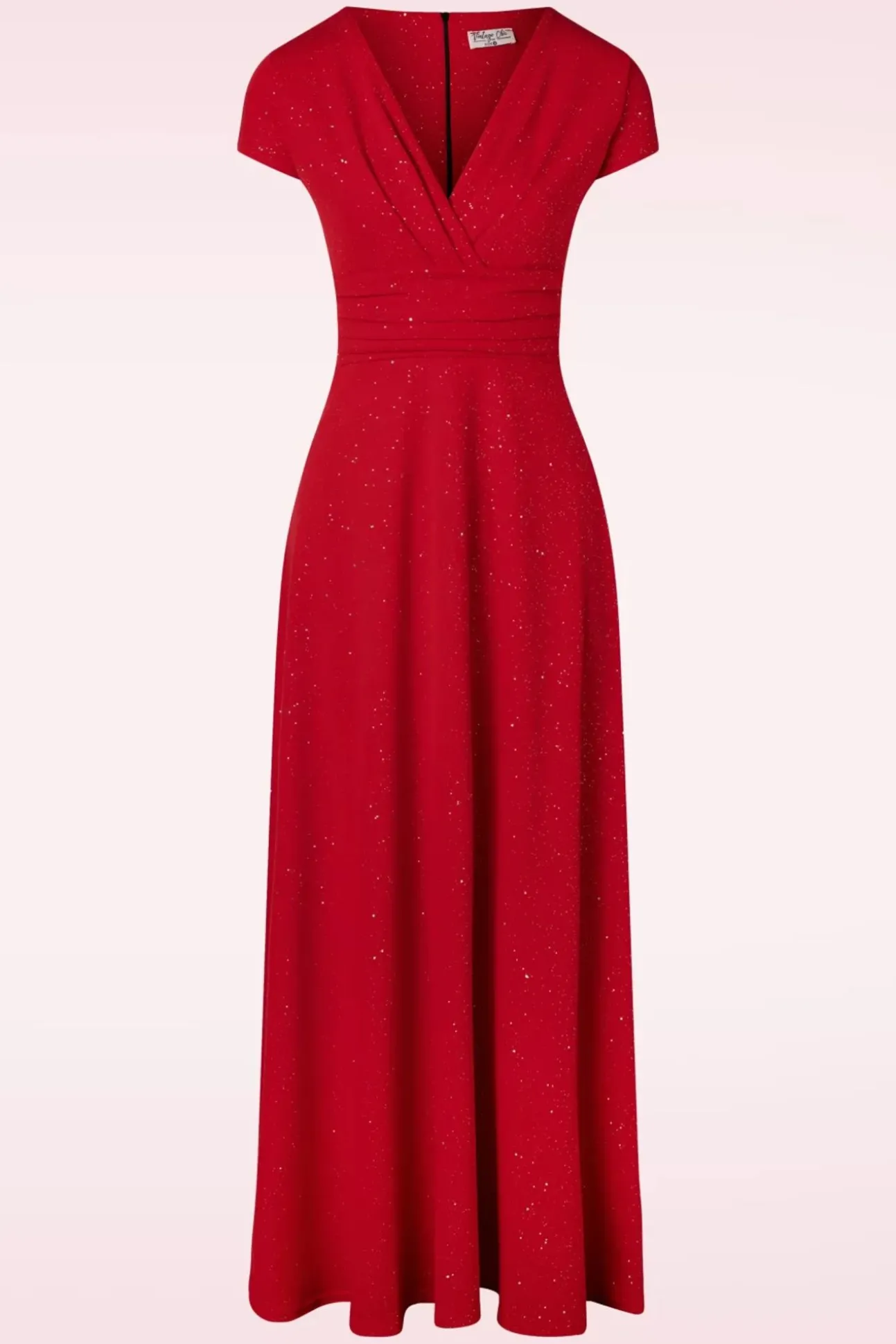 Rinda Glitter Maxijurk In Rood