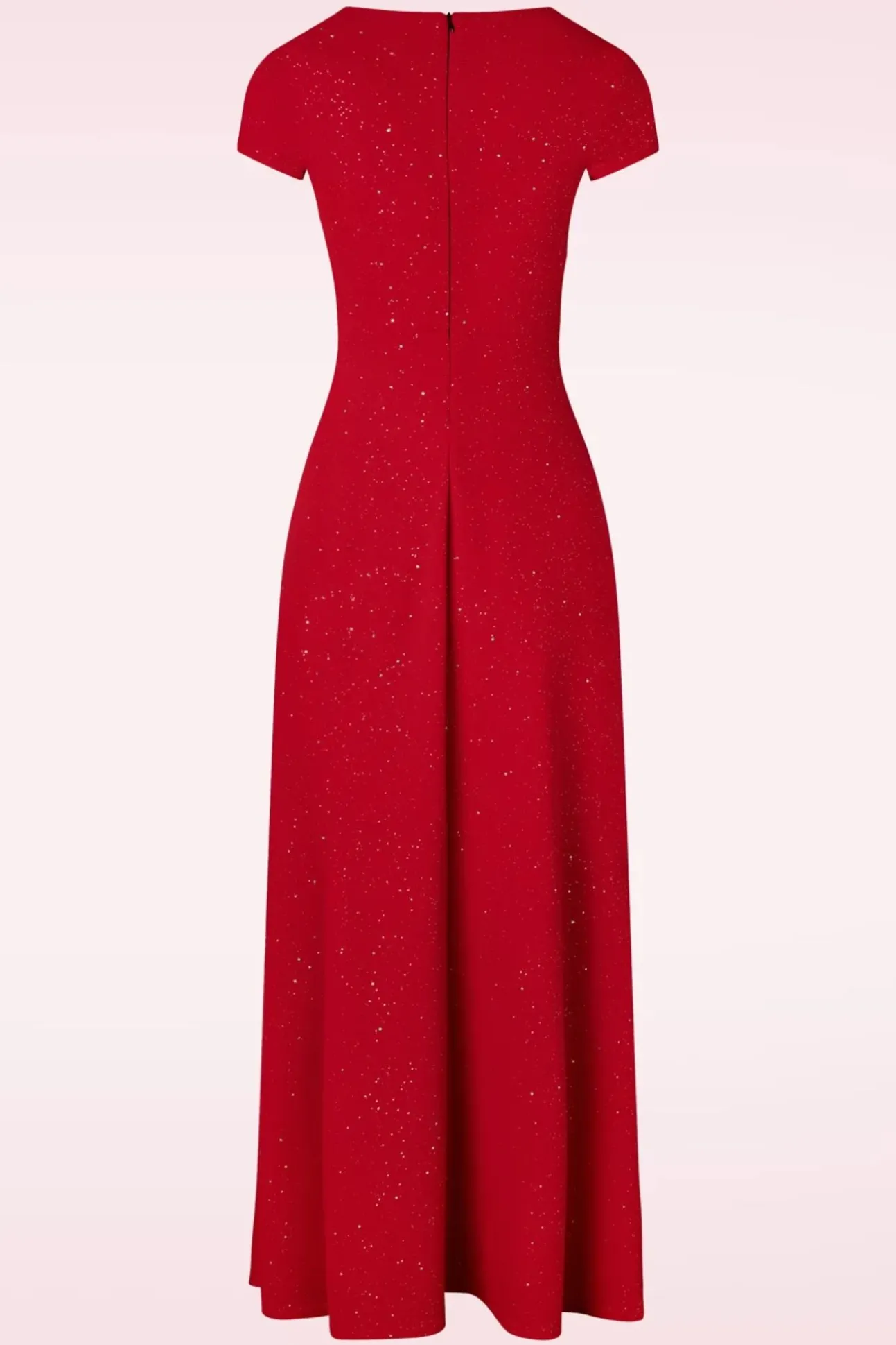 Rinda Glitter Maxijurk In Rood