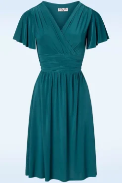 Sadie Swing Jurk In Groenblauw