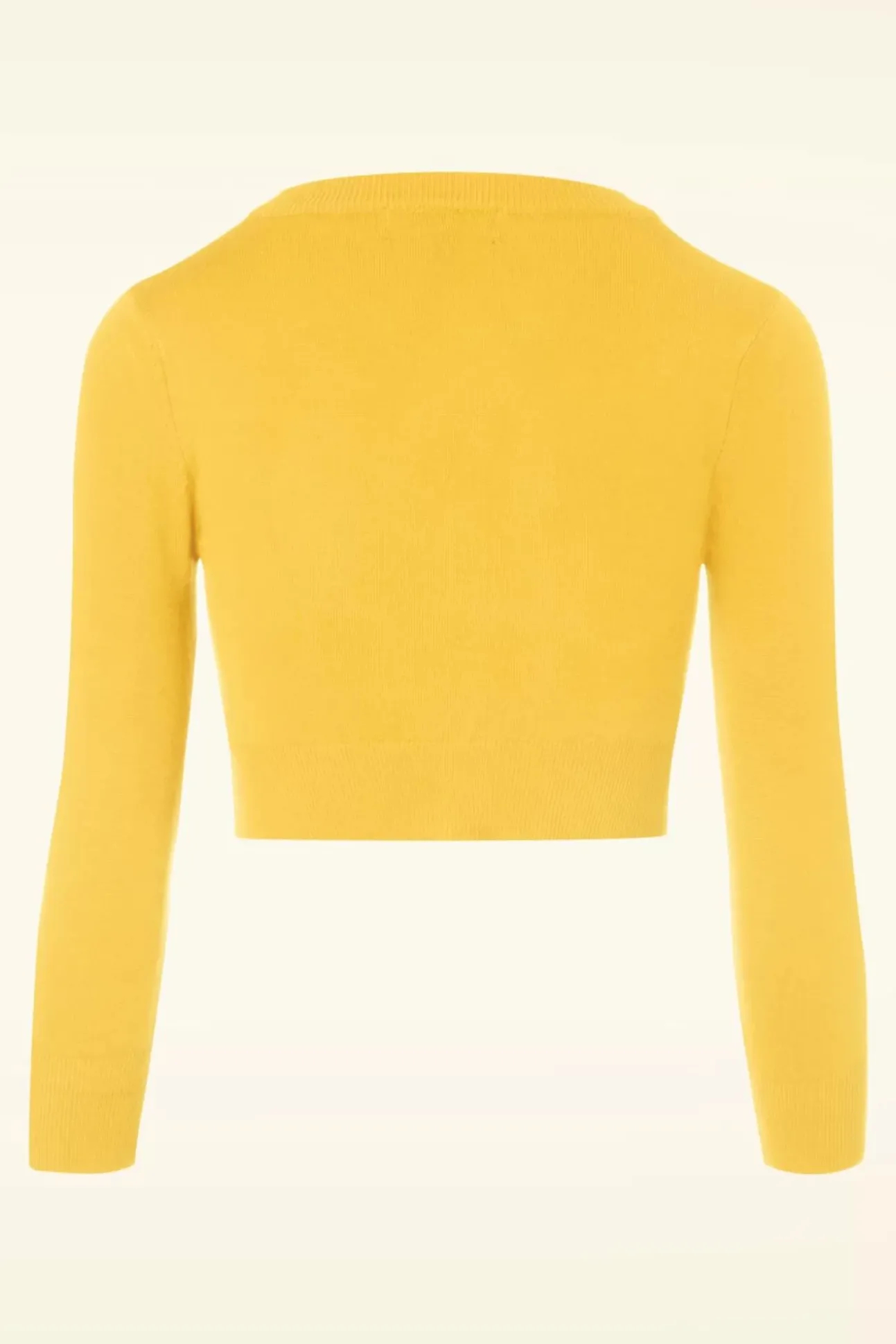 Shela Cropped Vest In Custardgeel