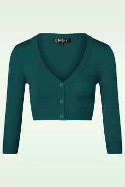 Shela Cropped Vest In Pauwgroen