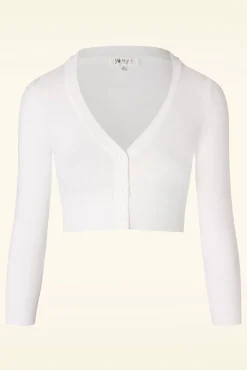 Shela Cropped Vest In Wit