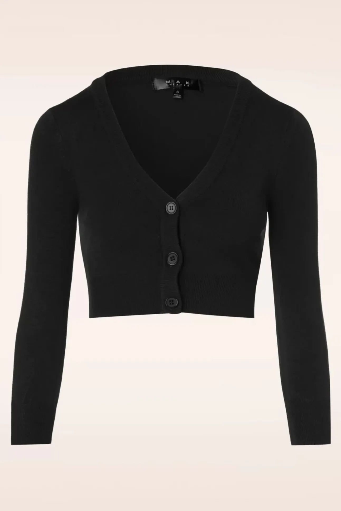 Shela Cropped Vest In Zwart