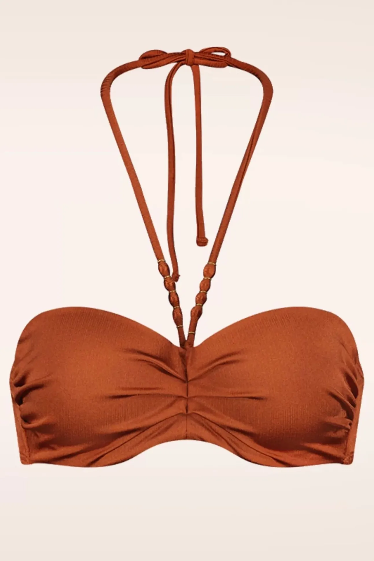 Treasure Padded Bikini Top In Cederhout Bruin