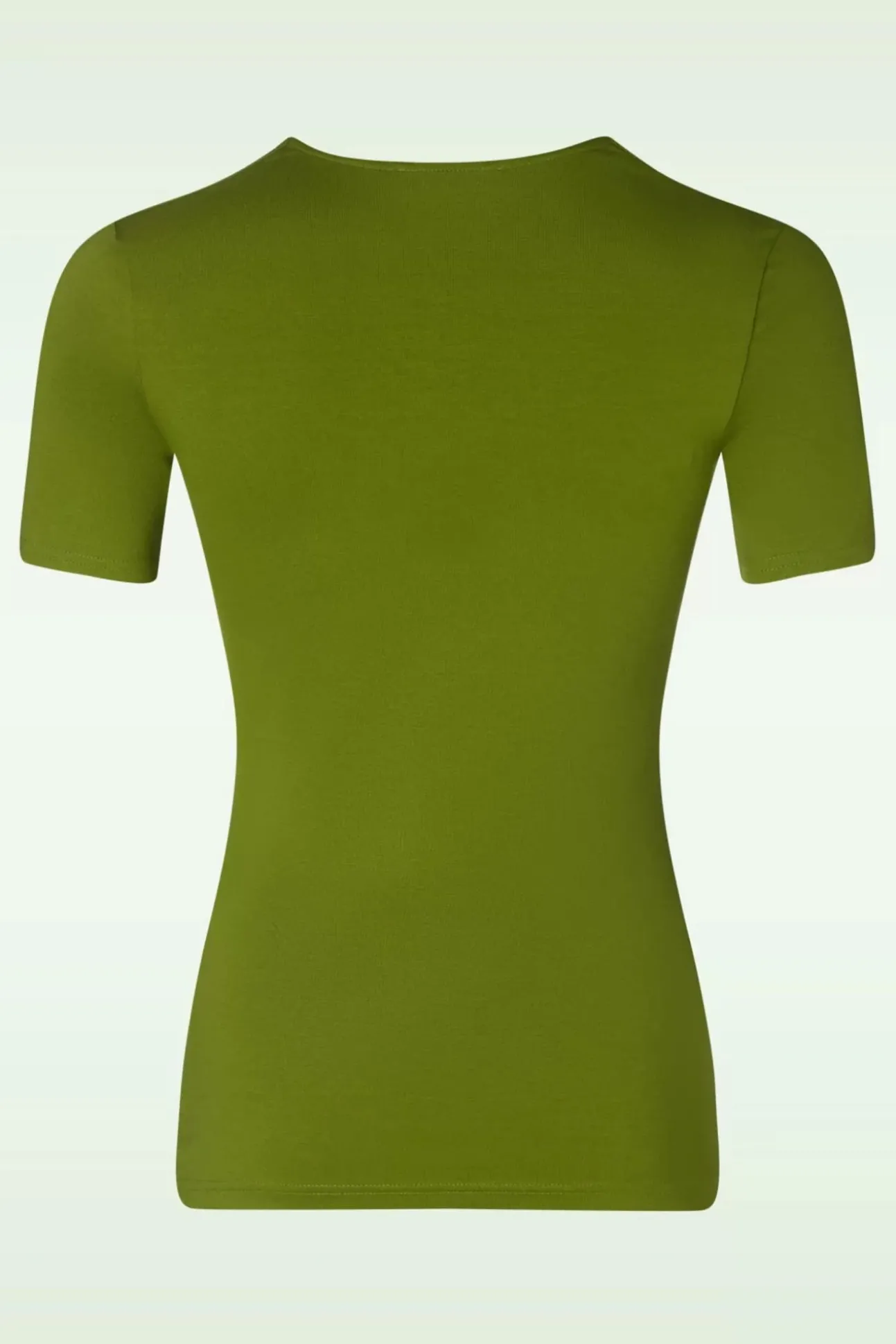 Tricot Sweetheart Top In Luxe Olijfgroen