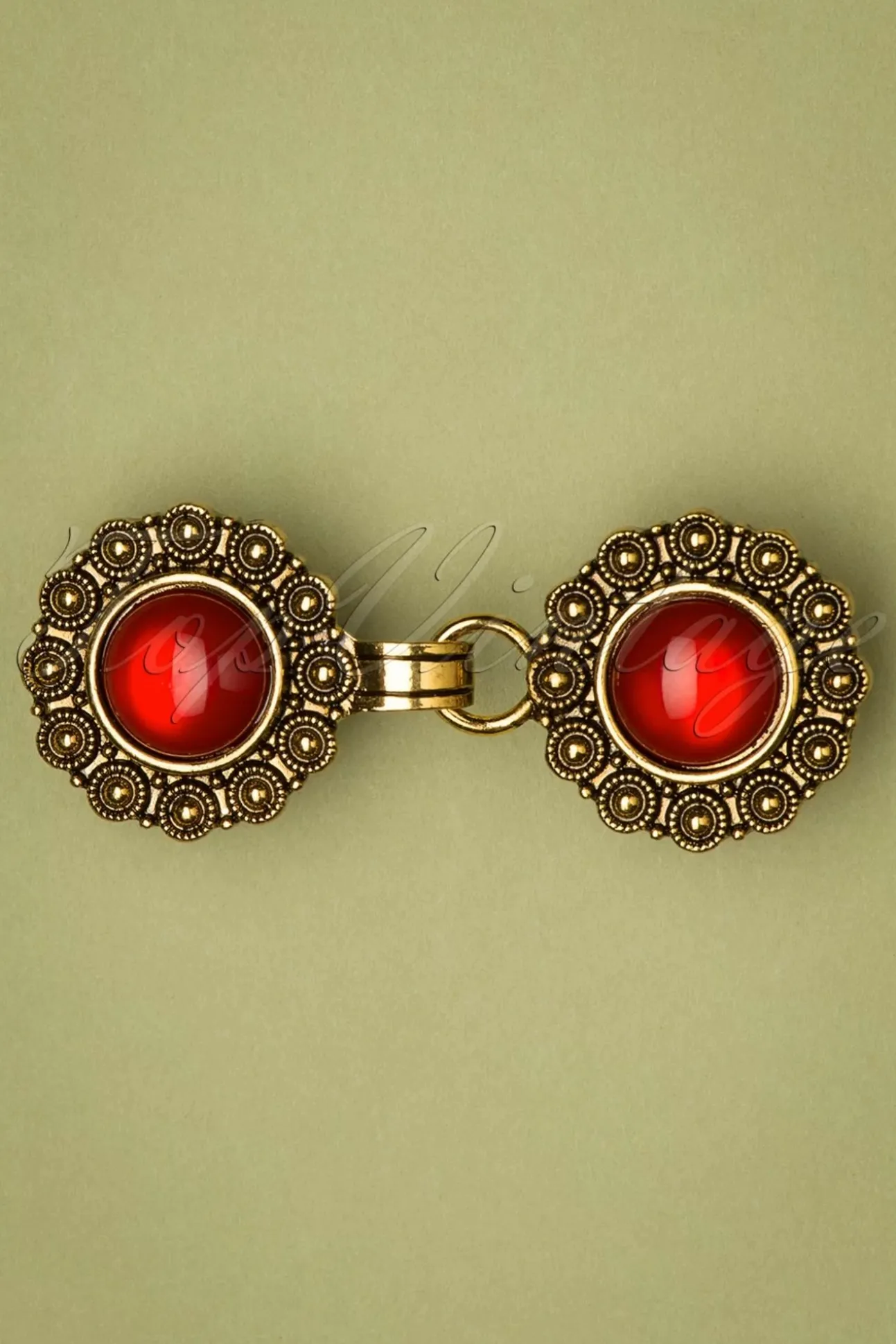 Vestclips In Goud En Rood
