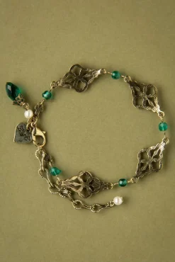 Victoriaanse Filigraanarmband In Smaragd