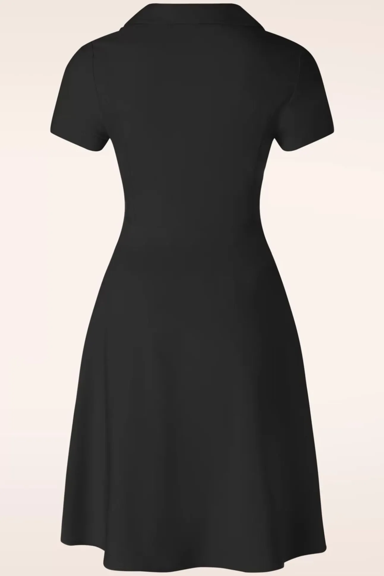 Wonder Fit And Flare Swing Jurk In Zwart