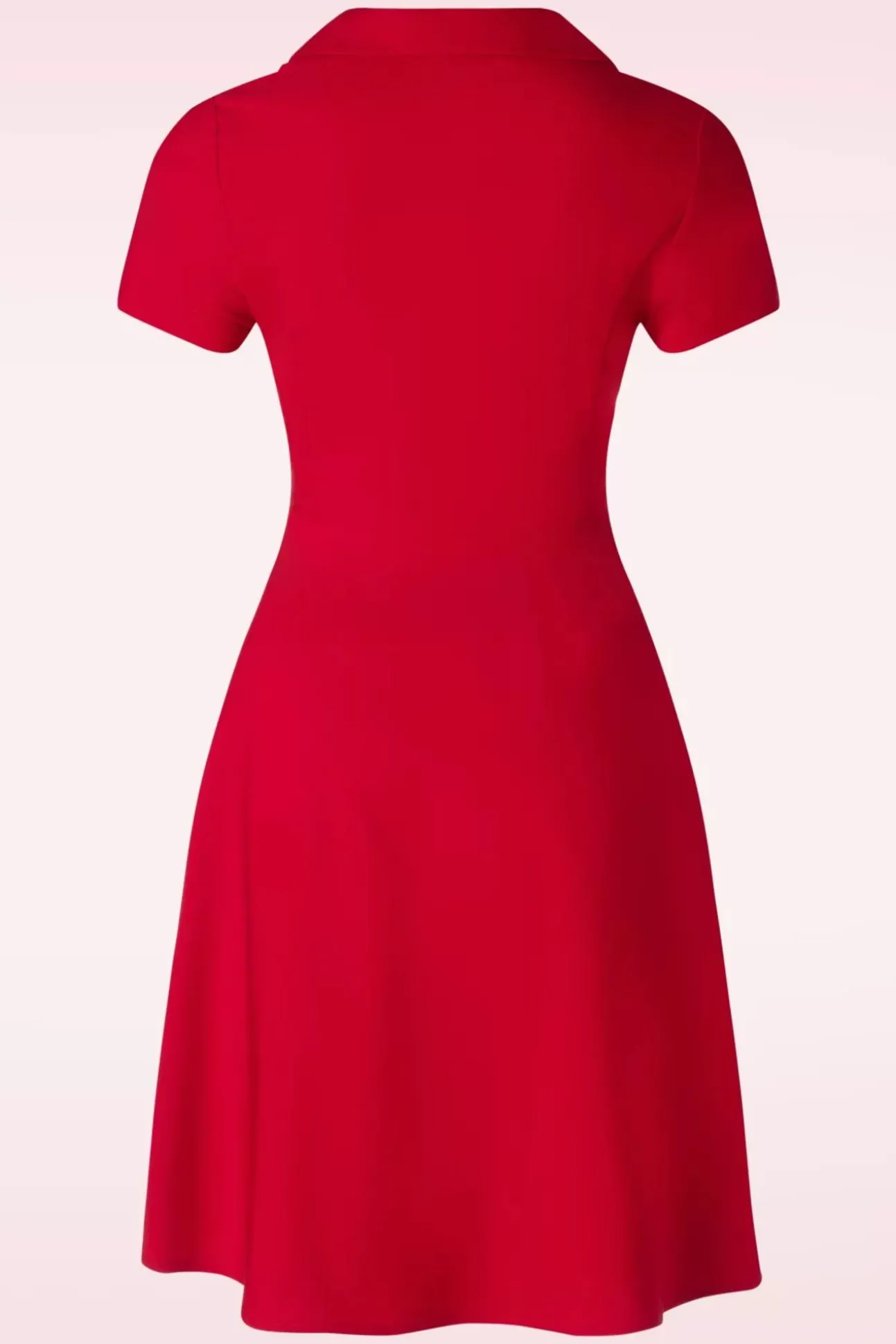 Wonder Fit And Flare Swing Jurk In Rood
