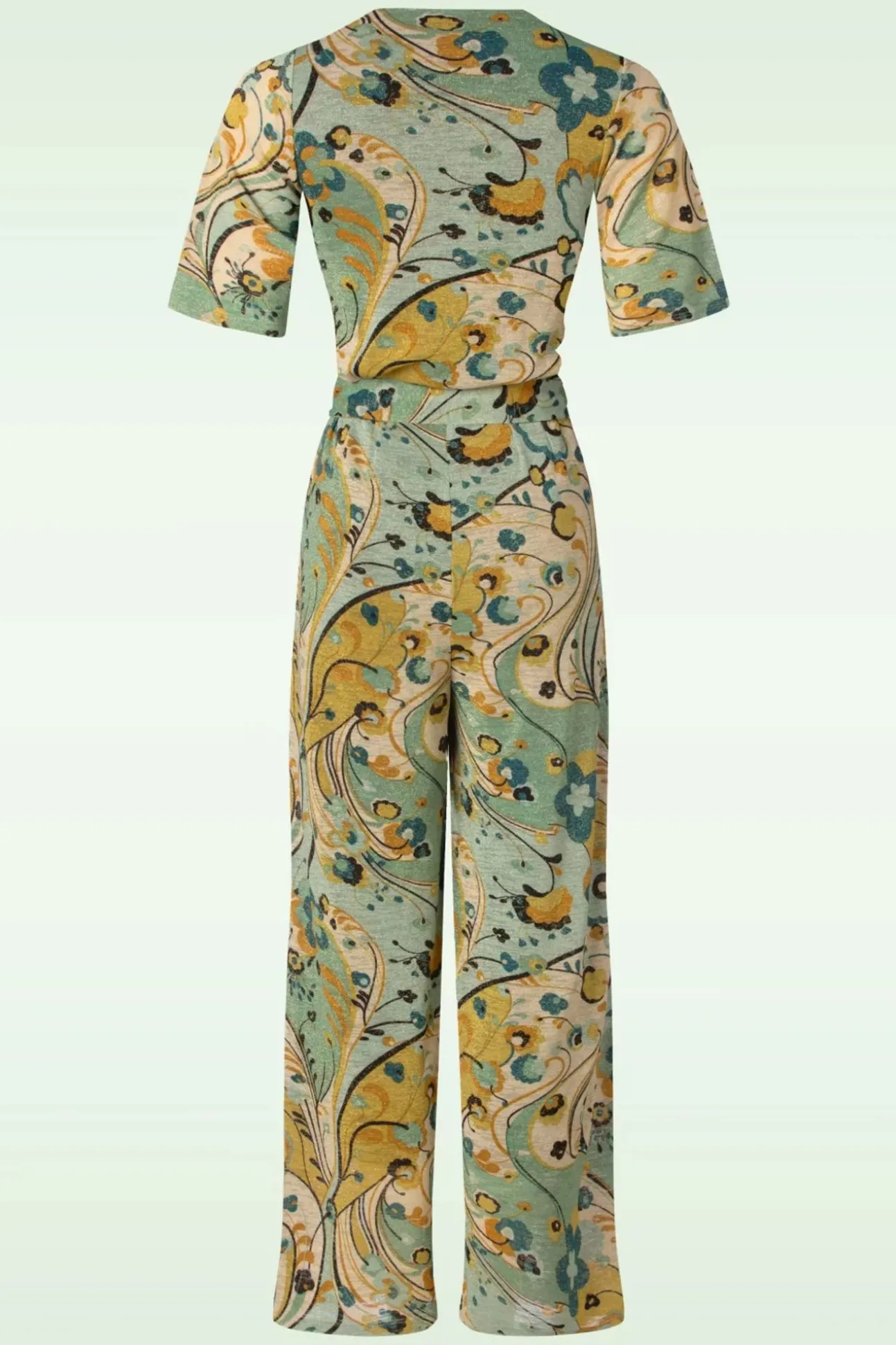 Zita Jumpsuit Frenzy In Dusty Turquoise